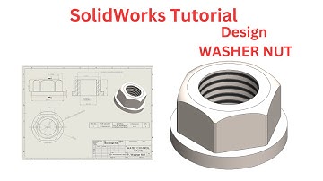 SolidWorks Tutorial: Design a Washer and Nut | Complete Step-by-Step Guide