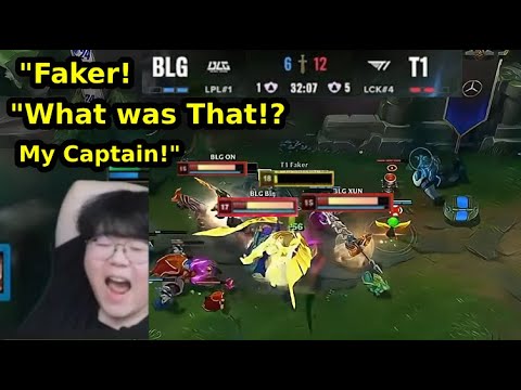 T1 Wolf Reaction :  FAKER Destroying BLG at Deciding Game 5 Final