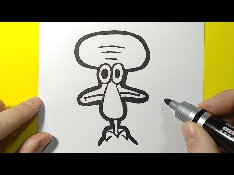 how-to-draw-squidward-tentacles,-funny-drawings