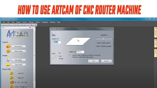 How to use Artcam software tutorial  of CNC Router machine