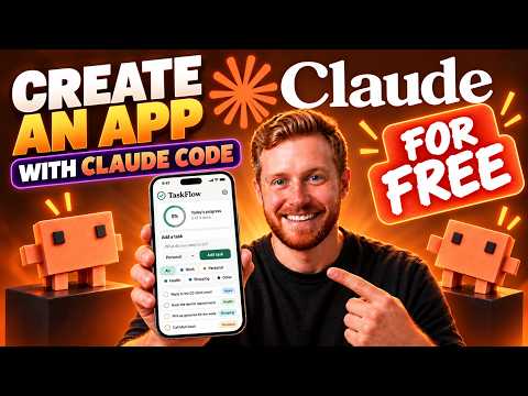 Video thumbnail: How to Create an App with Claude Code for FREE