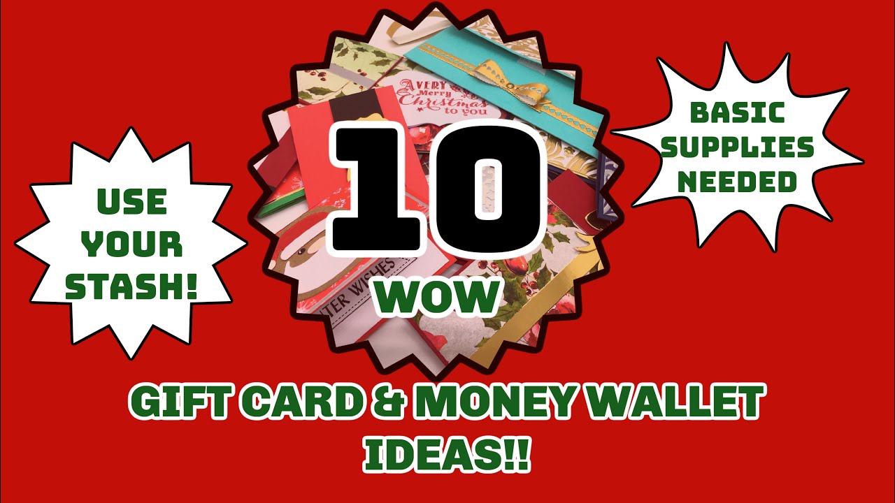 🎅10 Gift Card/Money Wallet POP UP'S & SLIDERS!🎄