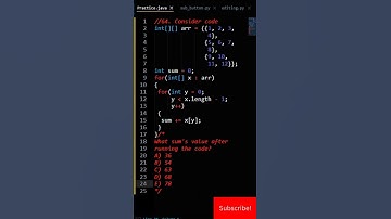 2023 AP Computer Science A MCQ 64 #apcsa #apcs #java #shorts