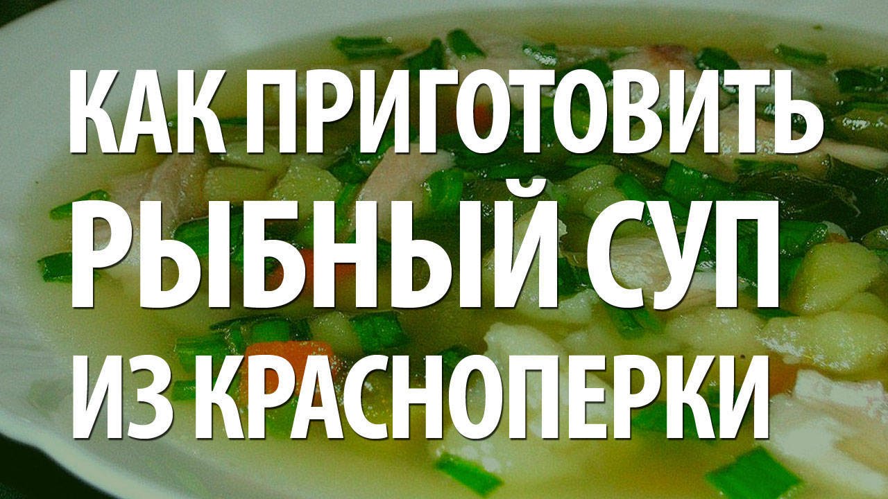 РЫБНЫЙ СУП - РЕЦЕПТ из РЫБЫ КРАСНОПЕРКИ