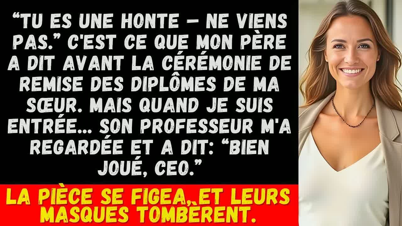 « Mon père m’a interdit d’assister à la remise de diplôme de ma sœur, mais son professeur m’a…