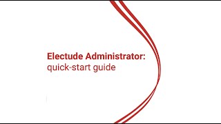 Electude Quick Start Administrator Login