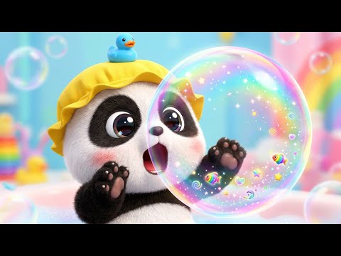🐼🫧 Panda's Bubble Bath! | Fun Kids Song & Nursery Rhyme | Mimilumo 🫧🐼