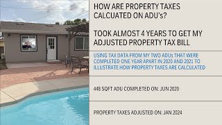 ADU Property Taxes in LA County