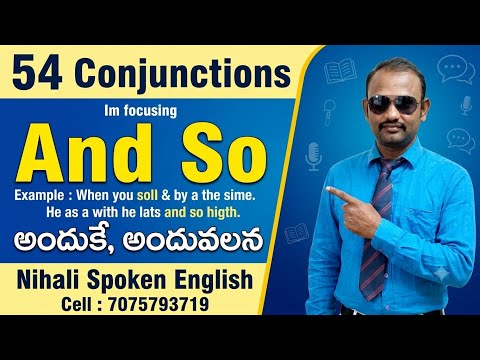 54 Conjunctions || And So || Nihali Spoken English || Cell -70 75 79 37 19