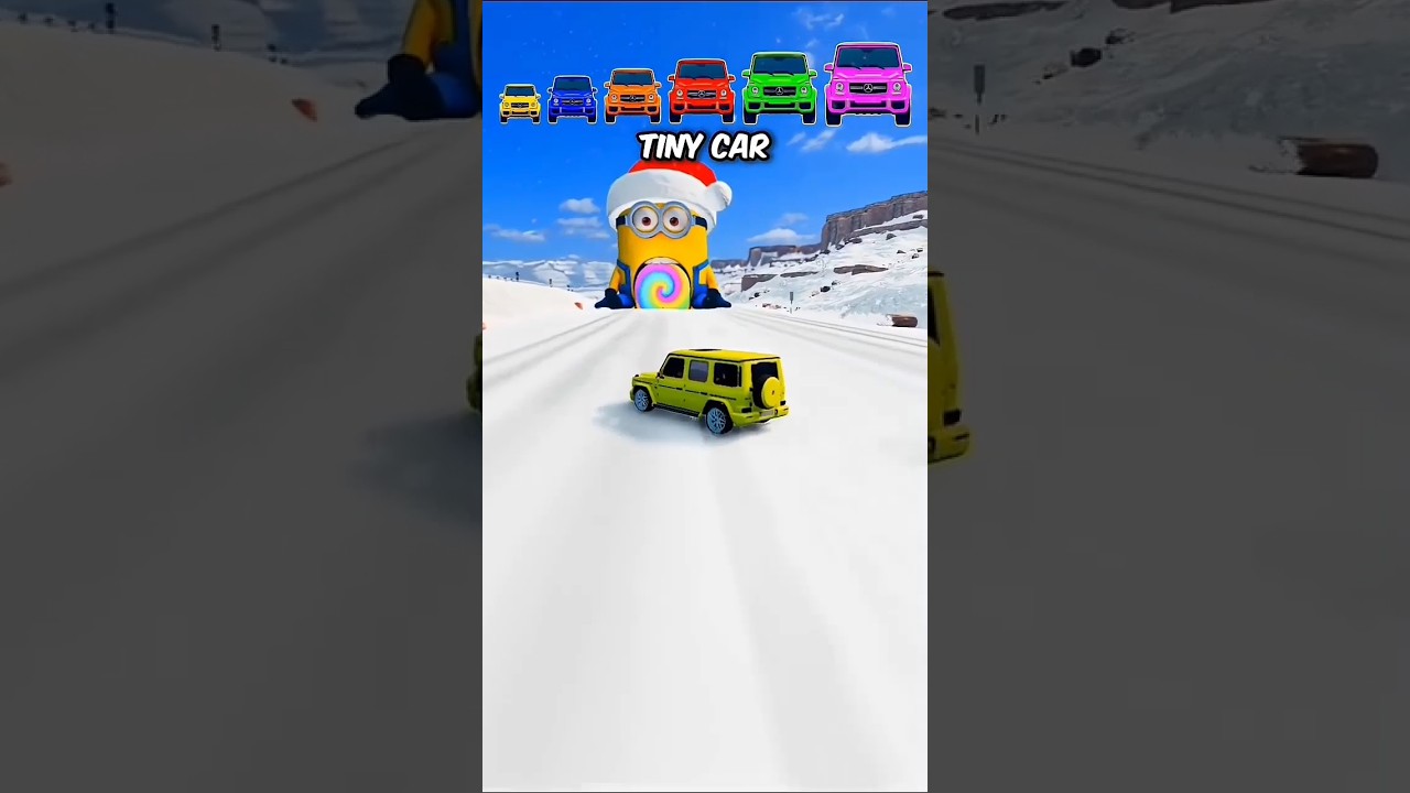 Most Powerful):MINION & MOUSE PORTAL VS Big and Small Cars | Extreme Crash Test – BeamNG.drive