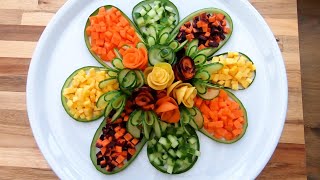 Handmade Salad decoration | Fruit & Vegetable Carving Garnish
