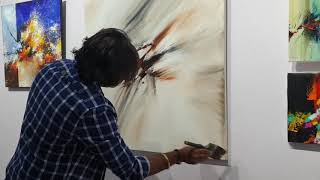 Abstract Painting / Live demonstration / Real time