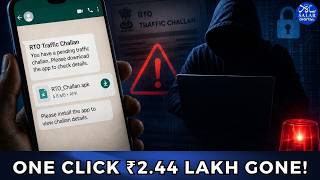WhatsApp APK Scam Steals ₹2.44 Lakh #cyberfraud #whatsappscam #apkscam #onlinesafety #cybercrime