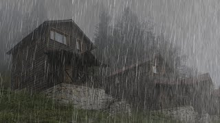 Шум дождя бьющегося об крышу домика | Избавься от бессонницы