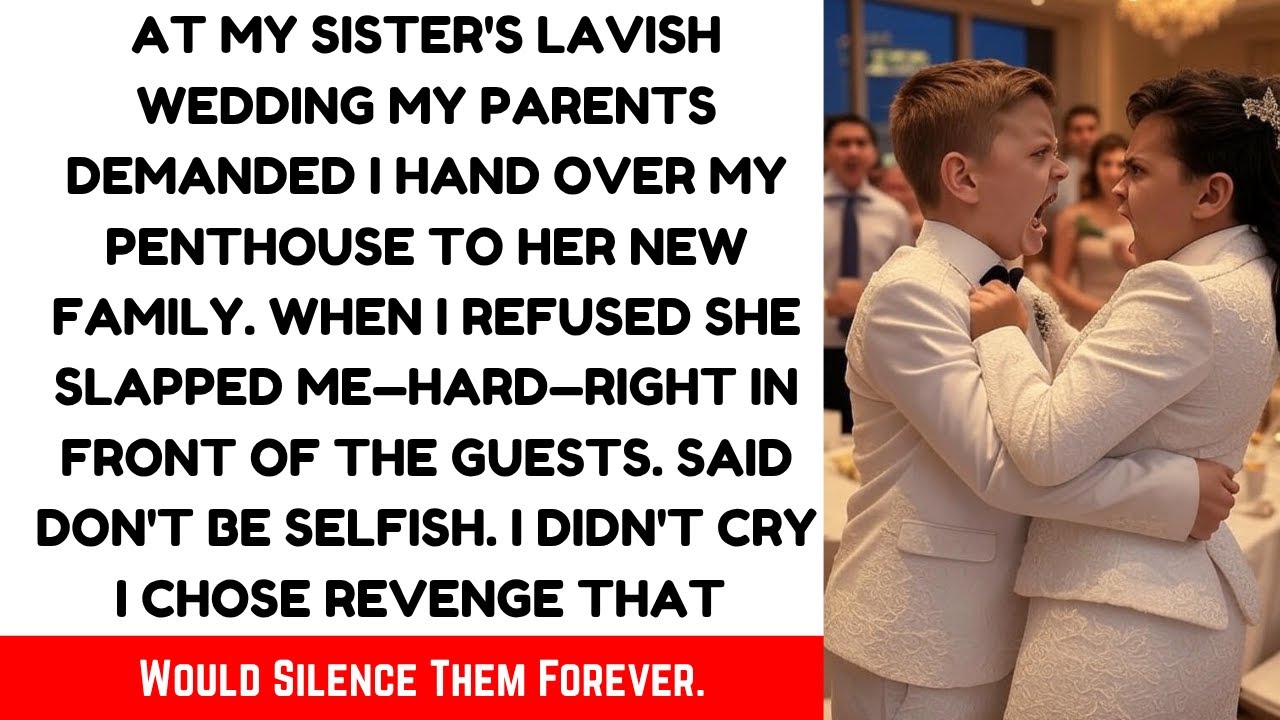 На роскошной свадьбе моей сестры мои родители потребовали, чтобы я передал свой пентхаус ее новой...