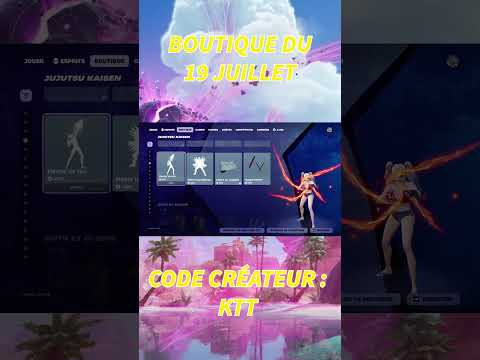 Boutique du 19 Juillet 2026 ! Nouveau skin & mascotte galaxie ! #fortnite #fortniteshorts
