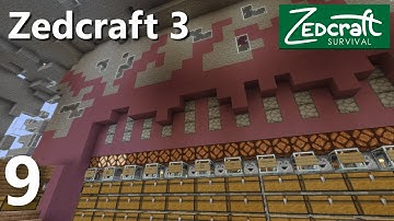 Zedcraft 3 #9: The Wall Of Item Sorting | Minecraft 1.15.2 SMP Let