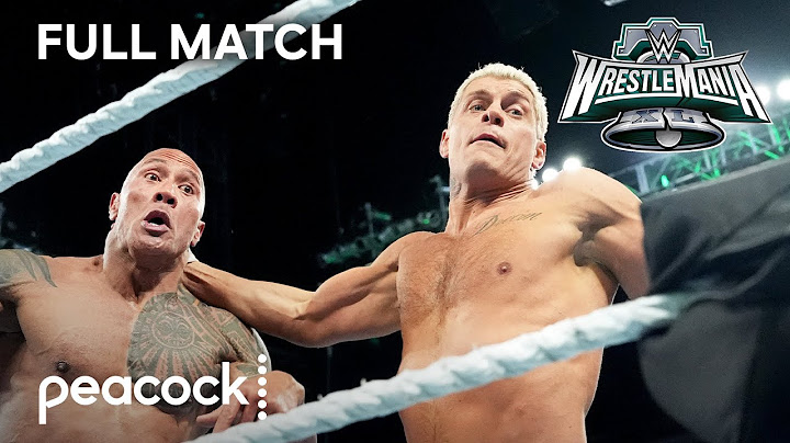 FULL MATCH: Roman Reigns & The Rock vs. Cody Rhodes & Seth Rollins | WWE WrestleMania XL (2024)