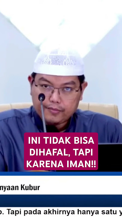 3 Pertanyaan malaikat di alam kubur, tidak bisa dihafal, tapi bisa di jawab karena imam