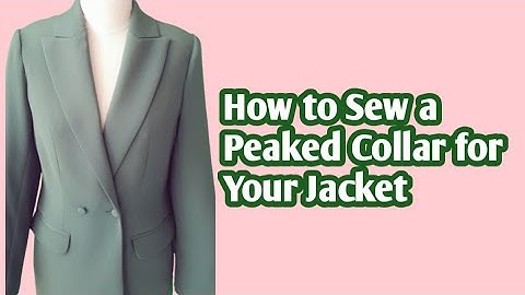 How to Sew a Peaked Collar for Your Jacket: Step-by-Step Tutorial/طریقه ی دوخت یقه بلیزر