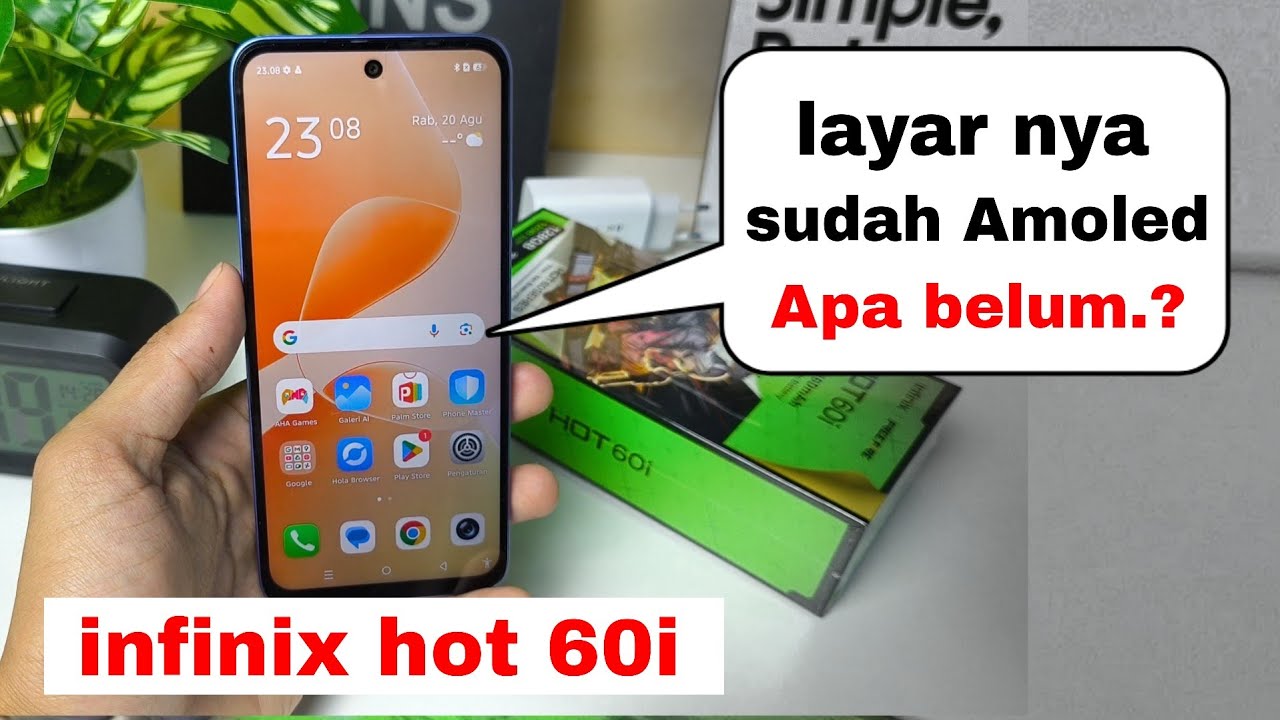 Apakah hp infinix hot 60i sudah pakai Layar Amoled.? Simak video ini..!!