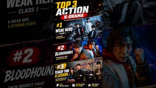 🔥 Top 3 Action K-Dramas You Need To Watch ⚔️ #shorts
