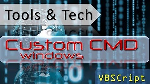VBScript - Make a Custom CMD Window