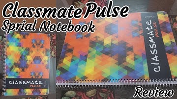 Classmate Pulse Soft Cover 6 Subject Spiral Binding Notebook Unboxing & Review