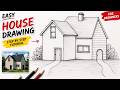 Easy House Drawing for Beginners | Simple Pencil Sketch Tutorial Step by Step #pencilsketch #home