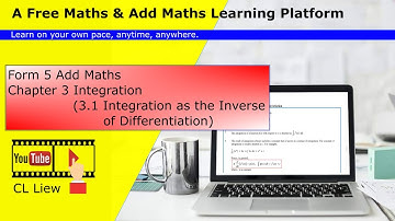 KSSM Form 5 Add Maths Chapter 3 (3.1 Integration as the Inverse of Differentiation)