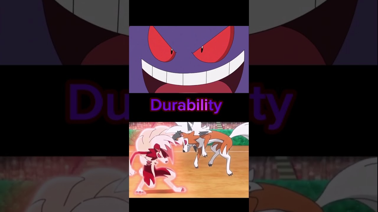 Pokemon Edit Gengar VS Lycanrock 