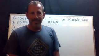Convering A Polar Equation (r=5/(1+cos theta)) to rectangular form