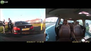 LiveLeak com   Asshole BMW driver causes an accident