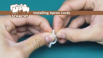 Installing Apron Cords on Schacht Looms