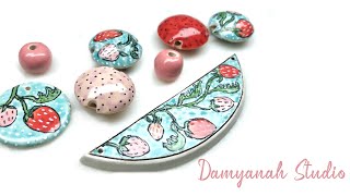 Damyanah Studio Ceramic Artisan Bead Haul Unboxing!🍓🍓🍓