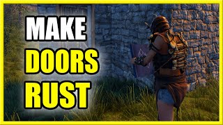 How to Make Wooden & Sheet Metal Doors in RUST (Fast Tutorial)