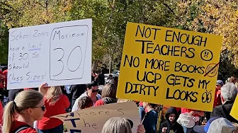 Alberta Teachers' Association Rally in Medicine Hat