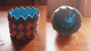 DIY/Easy Mini Paper BASKET / simple paper BASKET/HOW to make paper basket.