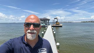 PILE DRIVING FOR A NEW MARINA INSTALLATION 18 slip with graded decking 