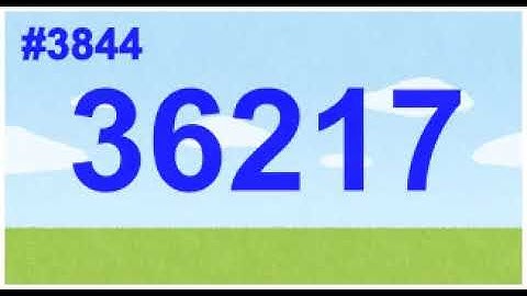 Count up 3801st to 3900th prime numbers! 1st channel.