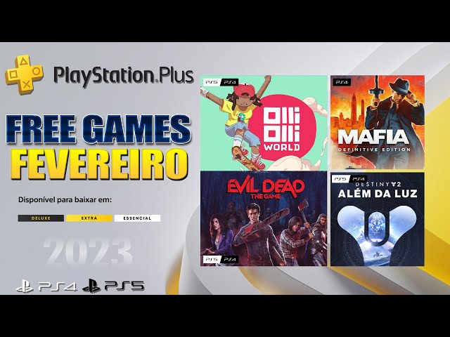 Playstation Plus Essential FREE GAMES FEVEREIRO 2023 (PS4/PS5) 
