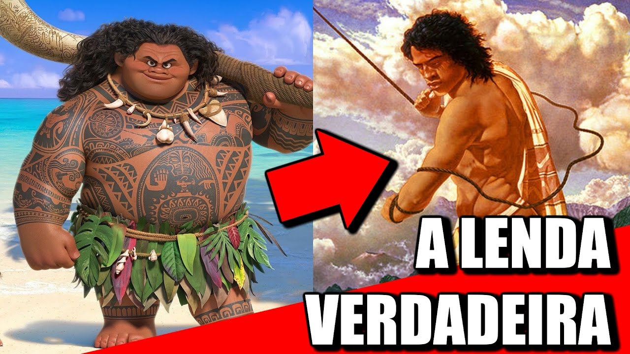MOANA a VERDADEIRA HISTÓRIA DE MAUI O SEMIDEUS - YouTube