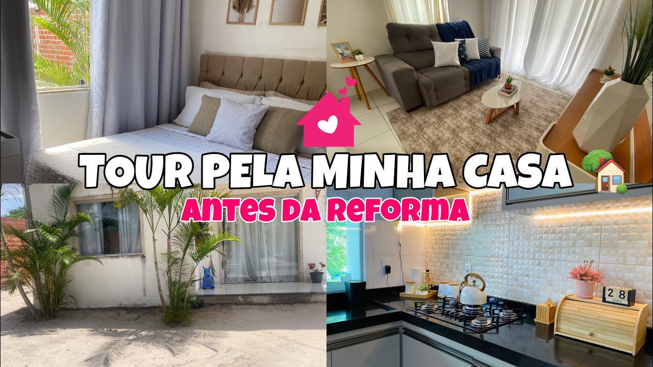 TOUR PELA MINHA CASA COMPLETO| mostrei tudo antes da reforma.