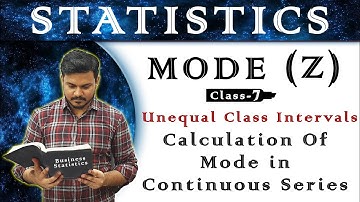 Mode | Unequal Class Intervals in continuous series | Calculation of Mode in Continuous Series