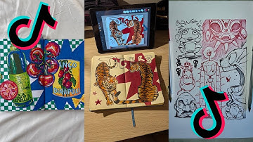 ART SKETCHBOOK 📖 TIKTOK compilation [NO OUTROS] | Read desc #148