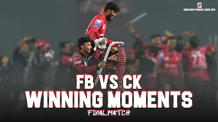 Winning Moments / Fortune Barishal vs Chittagong Kings | Final Match | BPL 2025