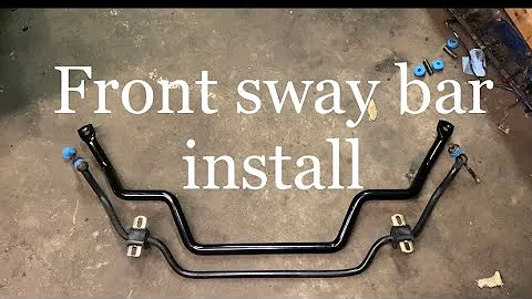 How to install a front sway bar on a classic ford.