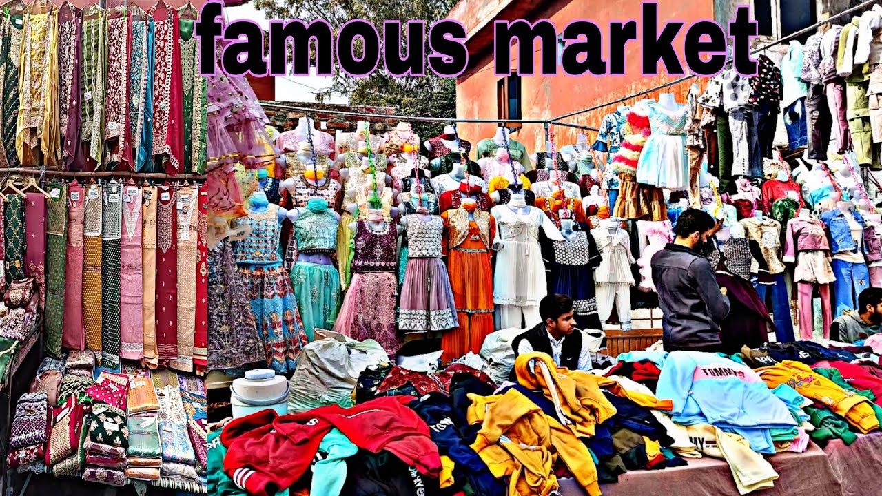 Amritsar Ki Cheapest Sunday Market | Branded clothes | shoes, night suit, jacket, jewelry start 100