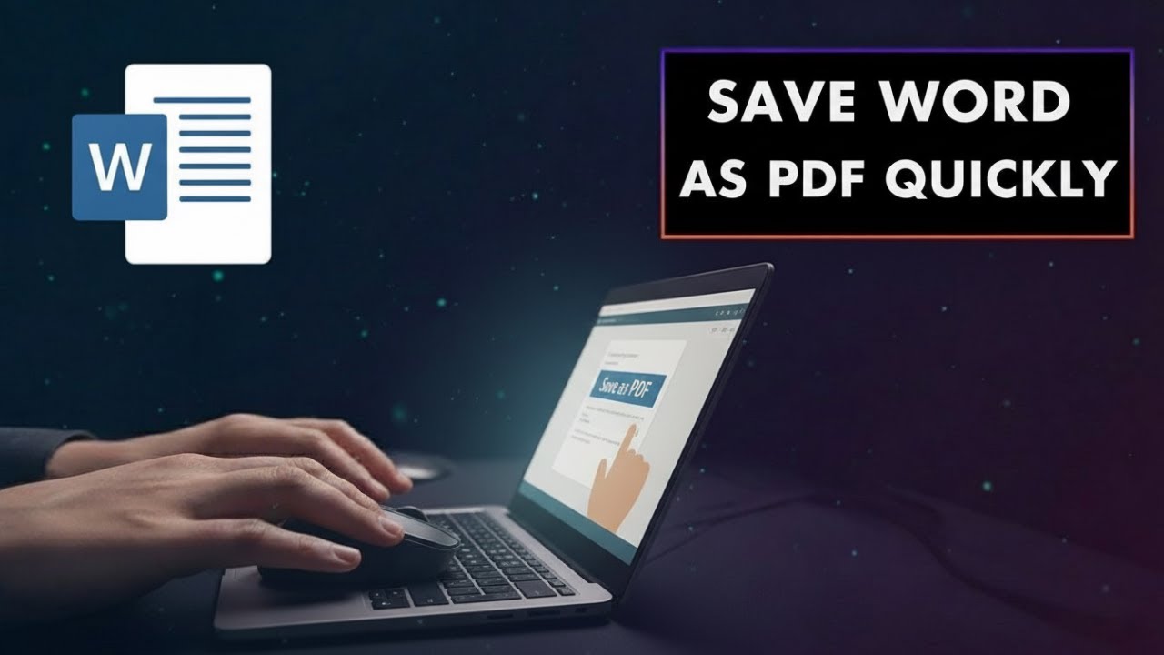 How to Save A Word Document as PDF - step by step