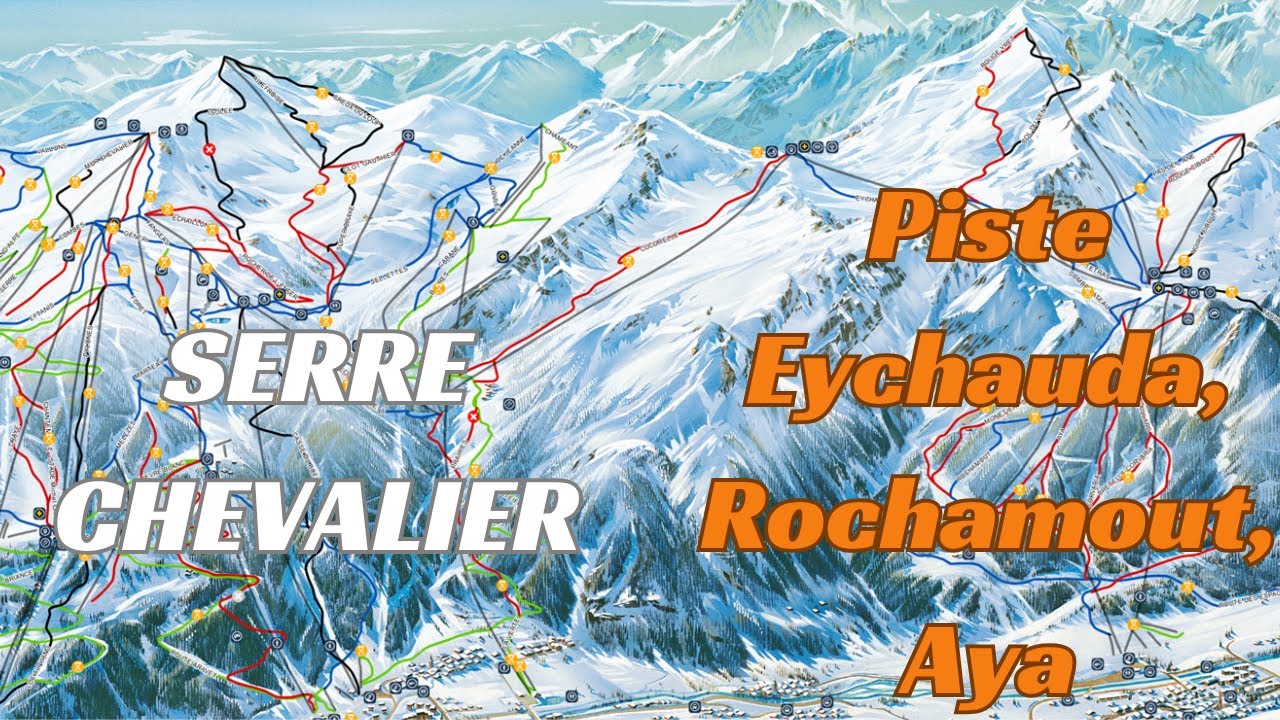 Exploring Serre Chevalier blue pistes Eychauda and Rochamout in Le Monetier perfect for Progression!